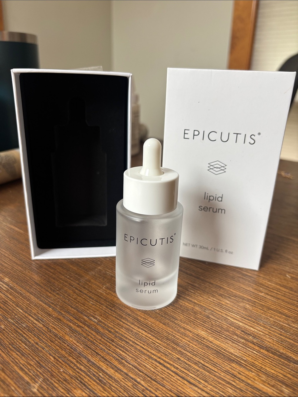 Empty Epicutis Lipid Serum – White Dropper Bottle